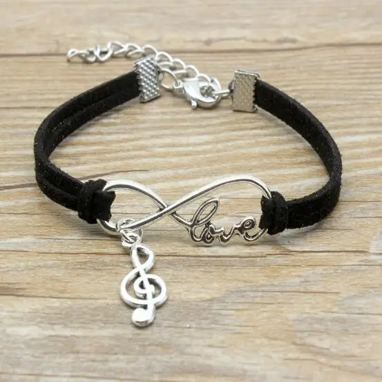 1pcs infinity handmade Women Stylish Music Charms Pendant Bracelet Friendship Gift 7932-7937 | Украшения и аксессуары