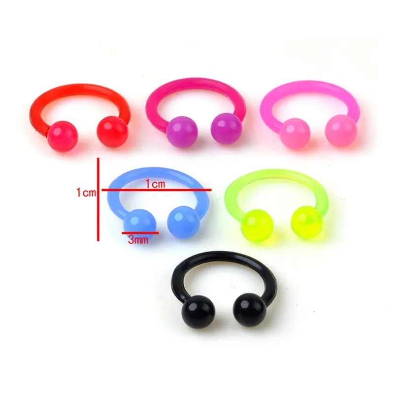 Разноцветные акриловые кольца 10 шт./компл. отправляются случайным образом для