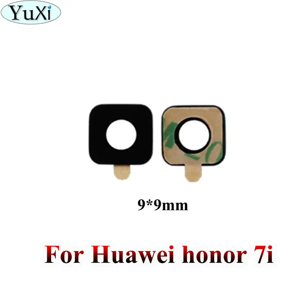 Юйси для huawei Honor 7C 7i 7A 6x 6A 5C 5x 4A 4x 3C 6 V8 V9 8x10 6 Plus играть стеклянный объектив задней камеры с помощью клейкой Стикеры