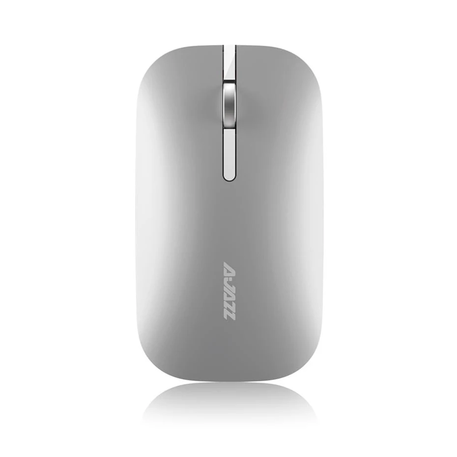 Ajazz I25T Bluetooth/2,4G Двухрежимная беспроводная мышь Бесшумная энергосберегающая беспроводная мышь для геймера и офиса - Цвет: Silver