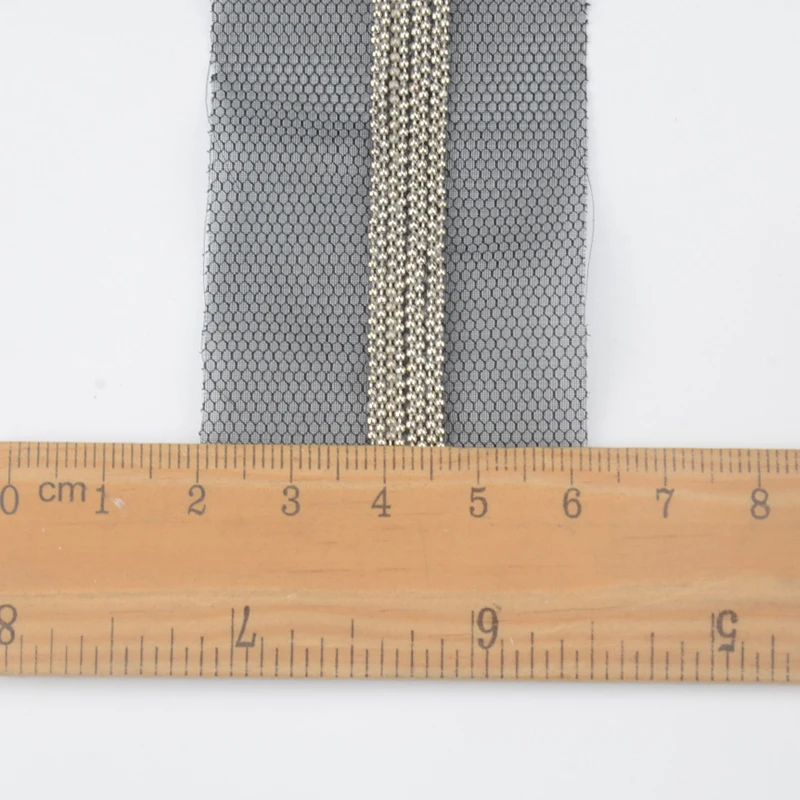 5 ярдов/лот бисерная цепь белого и черного цвета из сетчатой ткани с кружевной