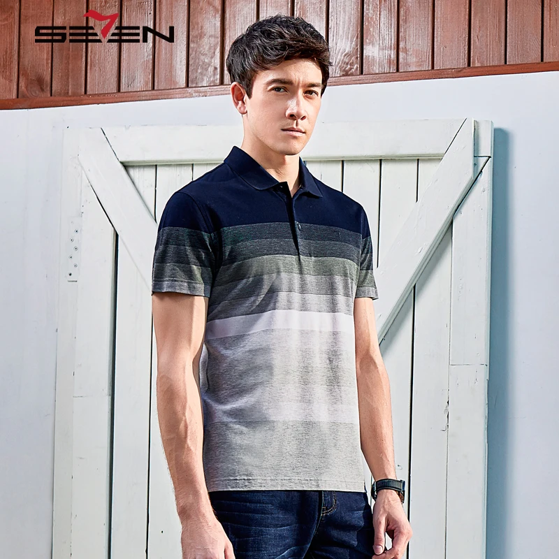 Seven7 бренд 2019 Новая мужская рубашка Поло хлопок Camisa повседневный мужской пуловер