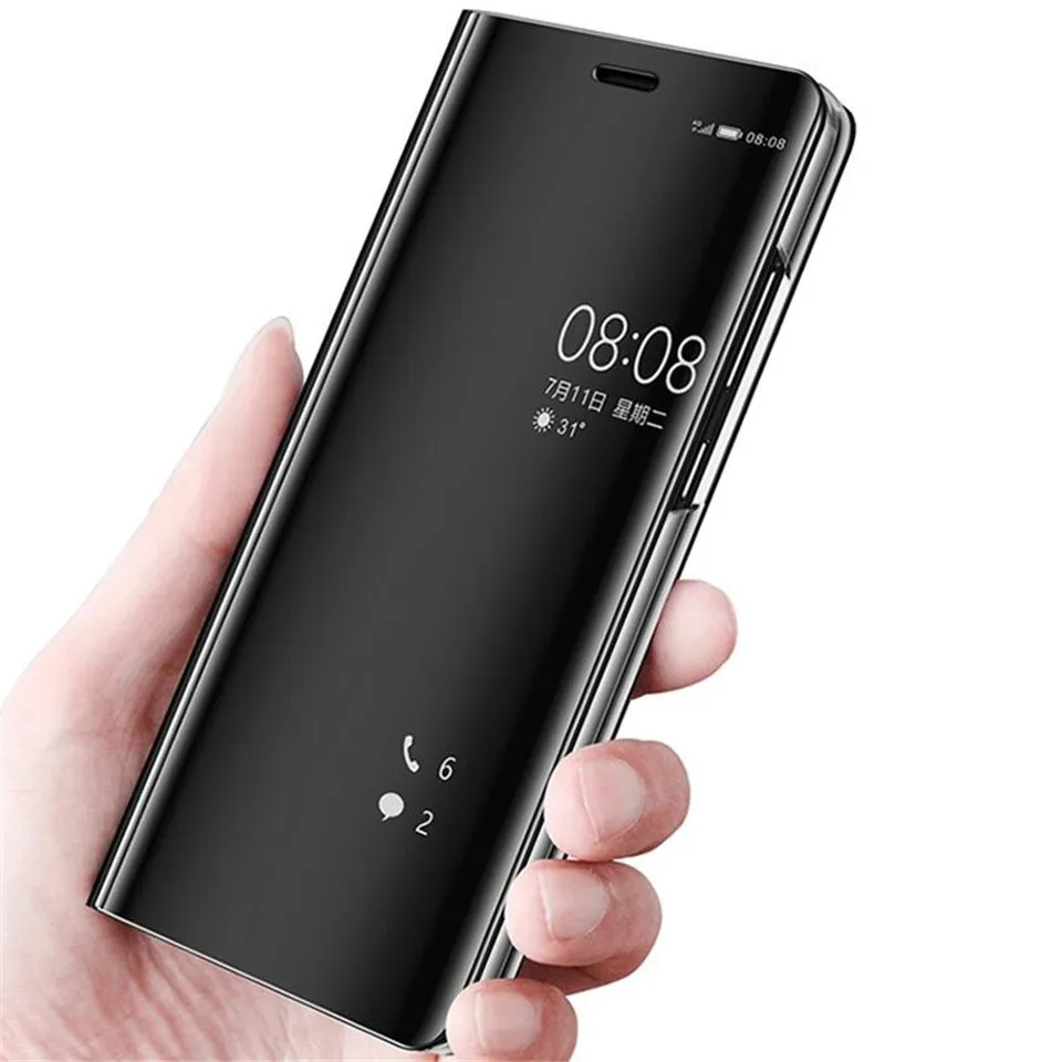 For Huawei Mate 20 Lite Case Flip Smart View Mirror Cases Pro X SNE-LX1 Leather TV Stand Phone Coque |