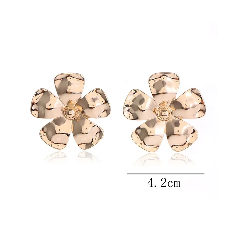 Женские винтажные серьги в стиле панк KOMi серьги-гвоздики золотого цвета форме