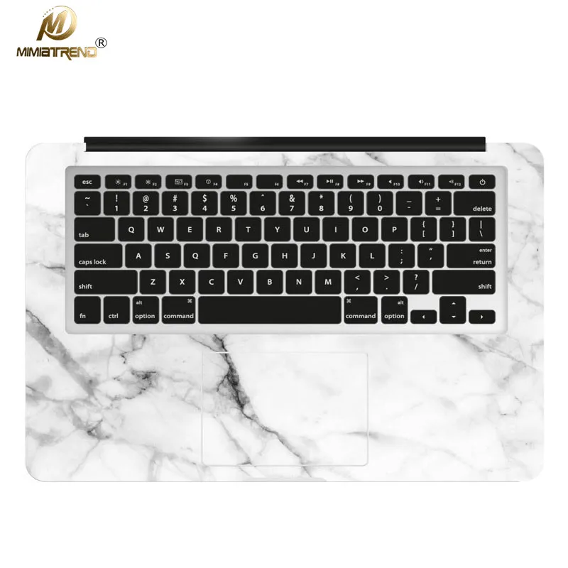 Mimiatrend белый Мрамор зерна ноутбука Наклейка Наклейки чехол для Apple Macbook Air Pro retina 11 13