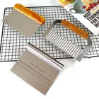 Резак-скребок для пиццы для теста и помадки, из нержавеющей стали