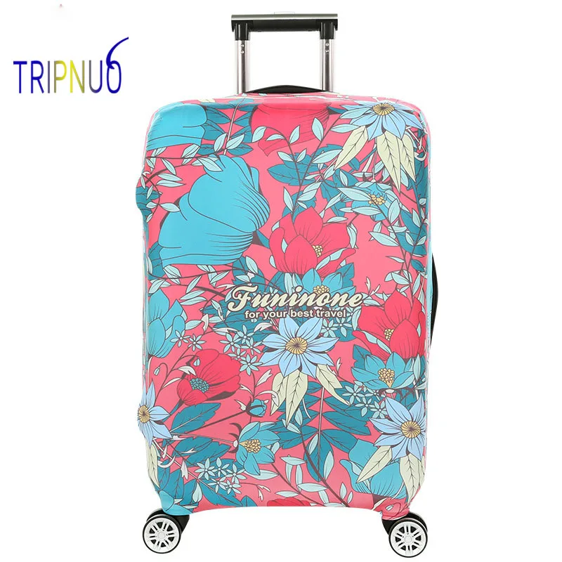 Чехол TRIPNUO для чемодана с утолщенными дорожными фламинго защитный чехол