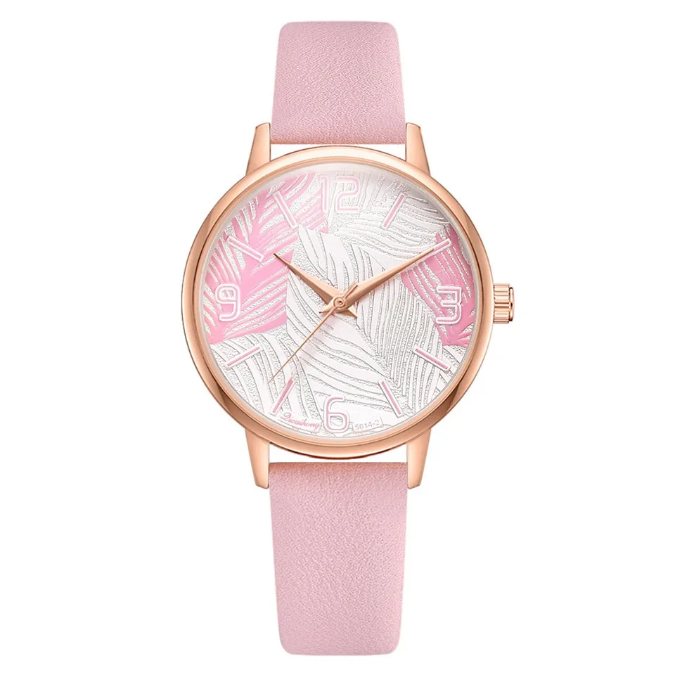 Pink Moda Reloj Mujer женские золотые часы Relogio Feminino Luxo женские часы Montre Sport Femme для стильных бесплатных подарков браслет - Цвет: Pink