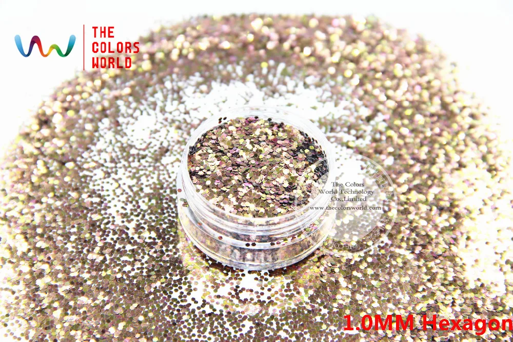 TCB461 шестигранный узор цвета блестки пайетки для дизайна ногтей и других поделок |