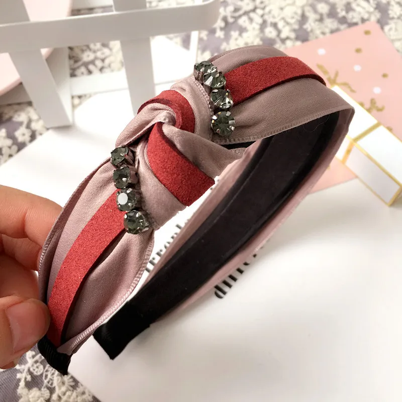 Женская повязка на голову с бантом и жемчугом|flower crown headband|crown headbandheadbands for women |
