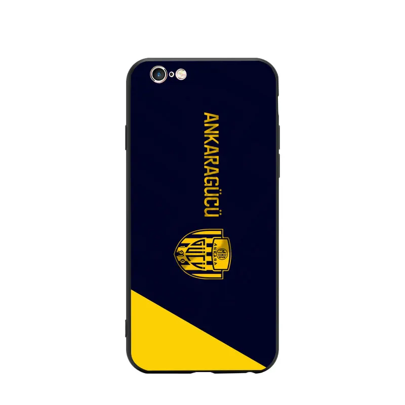 Turkey Soccer MKE Ankaragucu Club Logo Theme Soft TPU Phone Cases For iPhone 6/6s/7/7s/8s/X/XR/MAX Silicon Case Bumper |