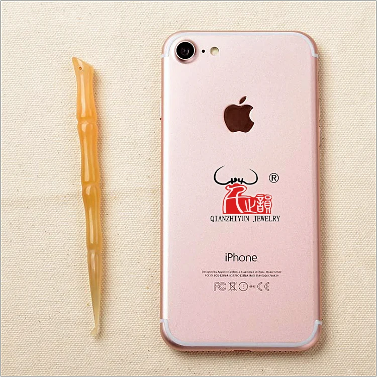 Серьги ручной работы из натуральных овечьи рога полируют круглые и гладкие не