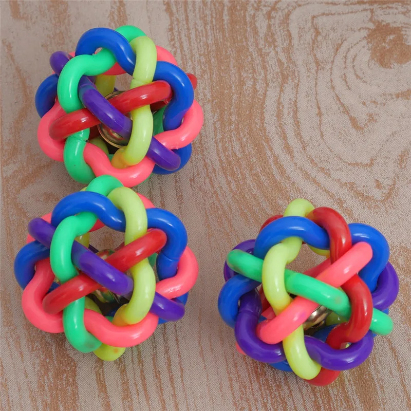 

Pet Puppy Dogs Rubber Ropes Chews Toy Ball Play Braided Bone Knot Sport Gift 1pc