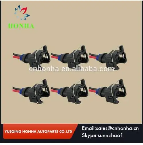 Бесплатная доставка USCAR TYPE/EV6 FEMALE TO EV1 MALE 2 PIN Топливный Инжектор Жгут Проводов