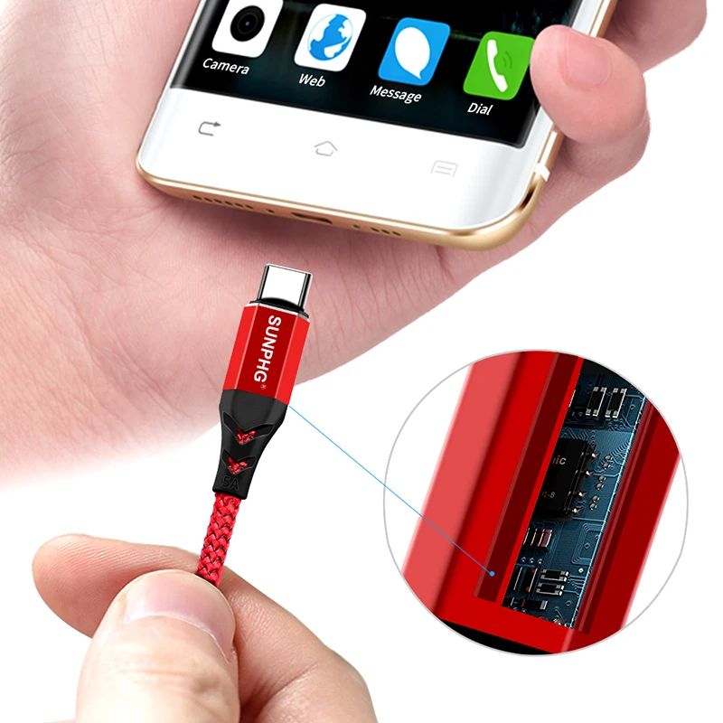 SUNPHG 5A супер Зарядное устройство Тип usb C кабель для huawei P10 P20 Pro Быстрая зарядка usb-c 0
