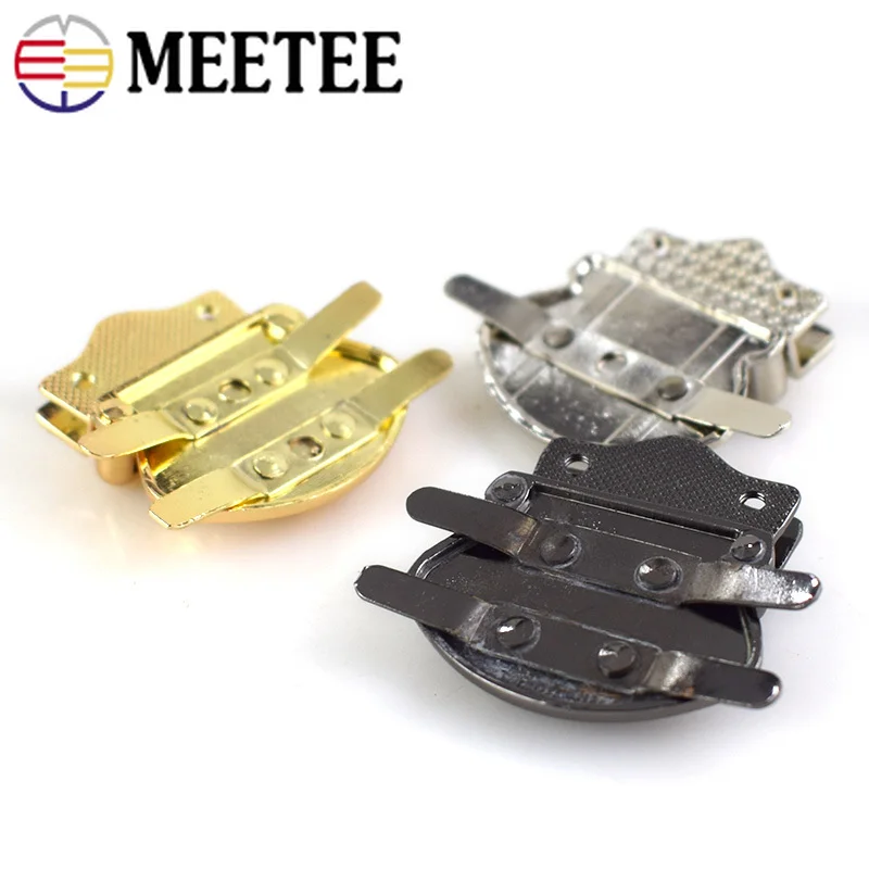 Meetee 2 шт. металлический замок для Сумки Пряжка утка язык кошелек застежка DIY