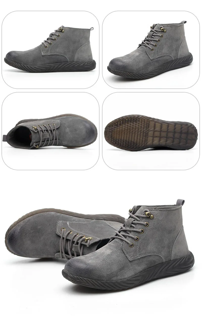 Labor Insurance Shoes2019 Men Steel Head Anti-smash Stab-resistant Anti-slip Electric Welder Beef Tendon Jelly Bottom Work Shoes