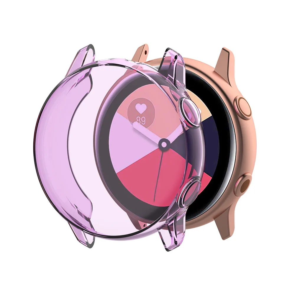 Защитный чехол для экрана из ТПУ Samsung Galaxy Watch Active R500 полностью защитный с