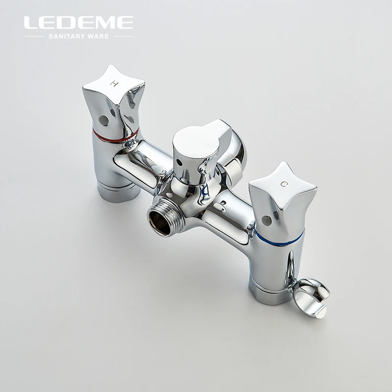 LEDEME Длинный Носик ванная комната смеситель для ванны набор душевой системы