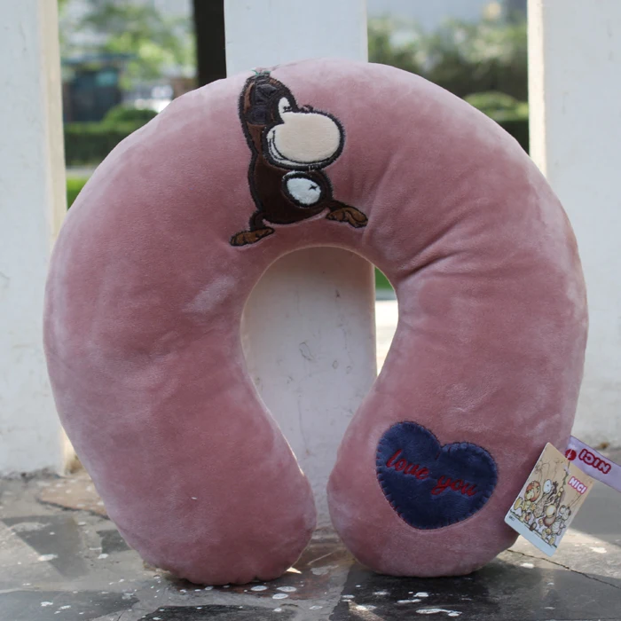 

Высококачественная мультяшная плюшевая U-образная подушка для шеи, комфортная дорожная подушка для автомобильного полета, подушка для отды...