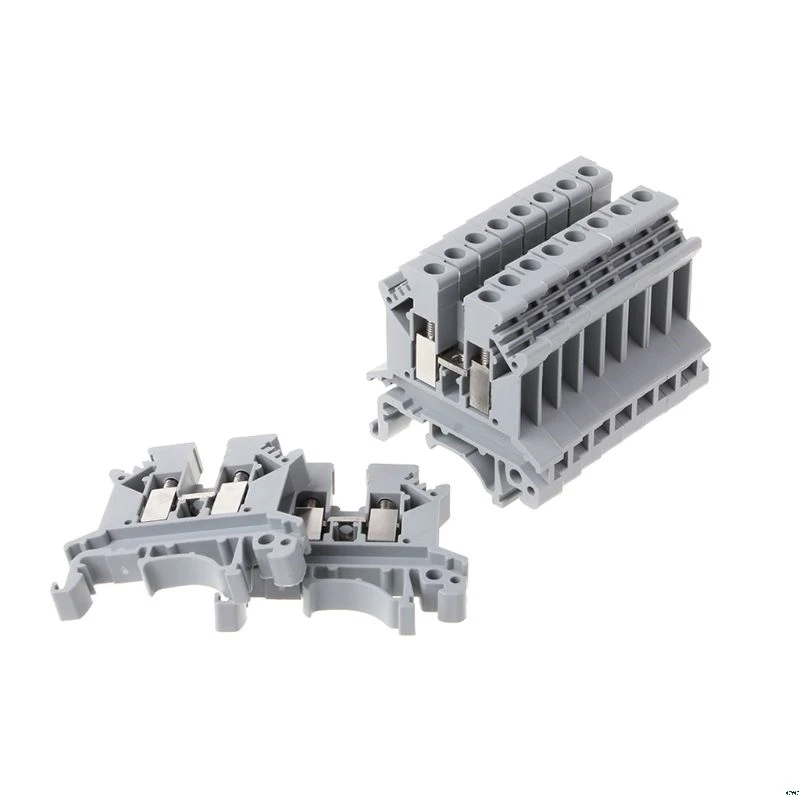 10 шт./компл. UK-2.5B клеммной колодки винт общего Применение PCB Din Rail проводки Termianl