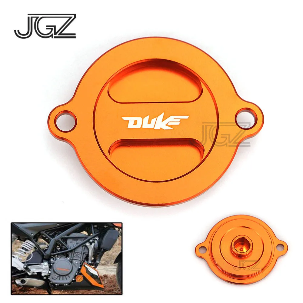 Оранжевая крышка фильтра двигателя мотоцикла CNC алюминиевая для KTM Duke 125 200 весь
