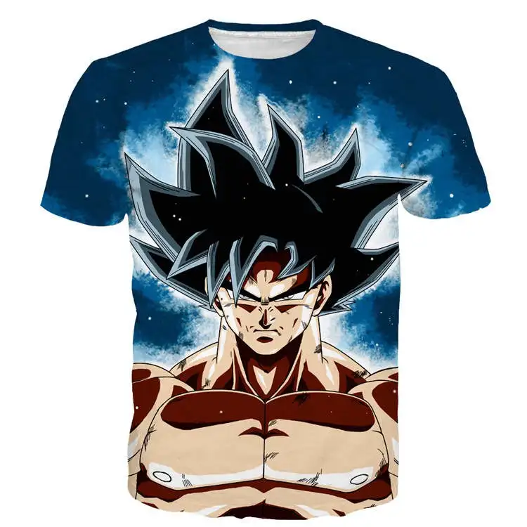 Dragon Ball Z футболки мужские летние 3D принт Супер Saiyan Goku черные Zamasu Vegeta Dragonball