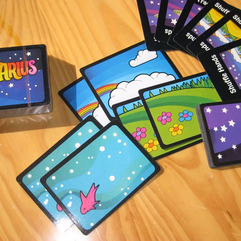 Аквариус карточная игра Семейные настольные игры популярные вечерние игры Funy Flowers Girl настольные игры