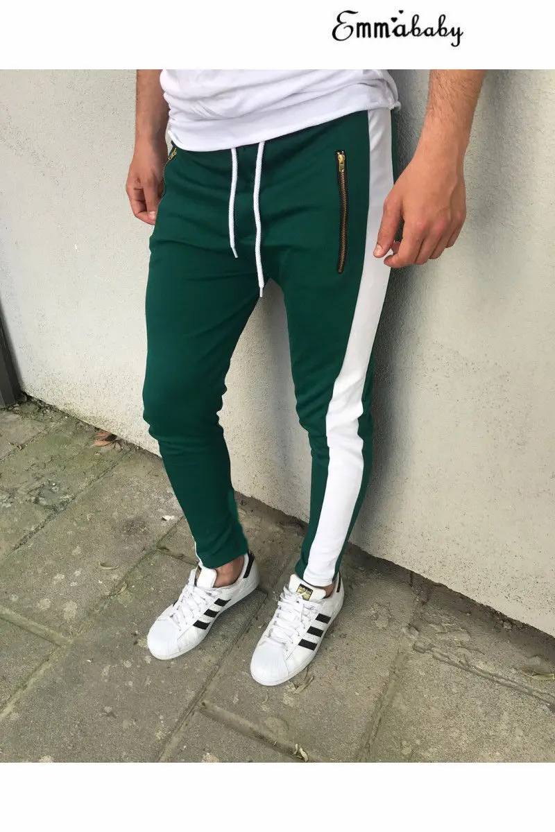 Hirigin 2018 мужские бегуны s Streetwear тонкие спортивные брюки с завязками крутые