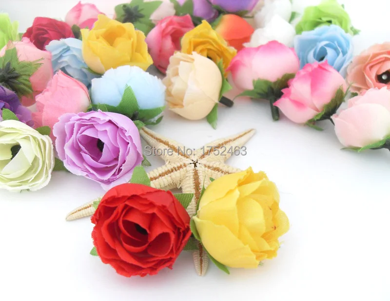 1 шт. искусственная Камелия чайная роза шелковые головки цветов для заколки волос