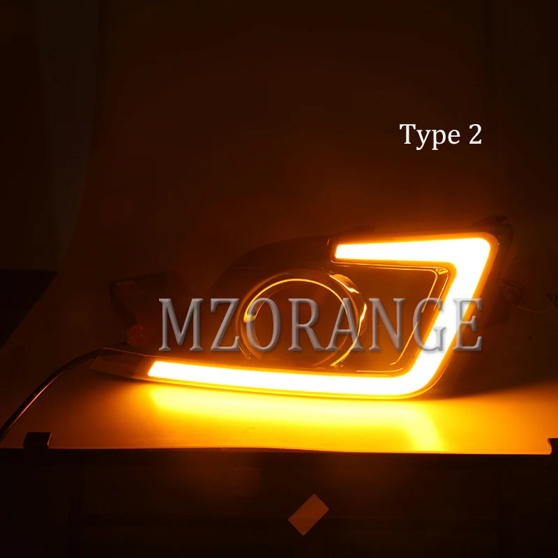 MZORANGE 2 типа для Nissan Sentra Sylphy светодиодный DRL дневные ходовые огни Дневные Противотуманные фары Крышка автостайлинг для автомобильных фар