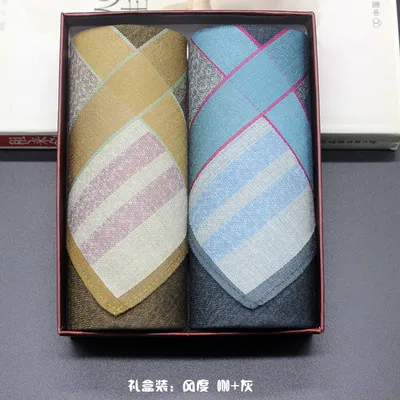 Продвижение Господа натуральный хлопок hankerchief упаковка коробки Большой Размеры