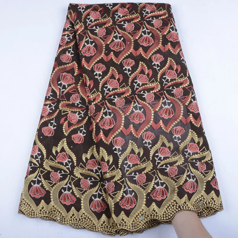 Cotton Swiss Voile Lace Fabric High Quality African In Switzerland For Party Dress DIY 5 Yard A1547 | Дом и сад