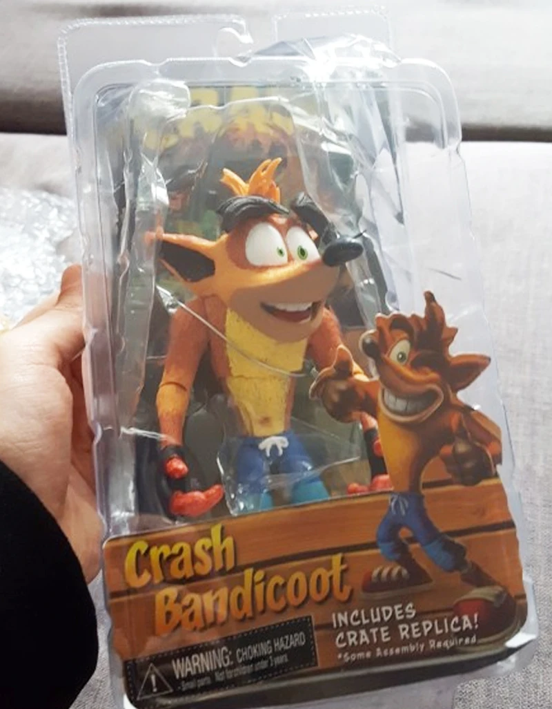Оригинальная игра NECA Crash Bandicoot Sane Trilogy ПВХ фигурка Коллекционная для детей игрушки