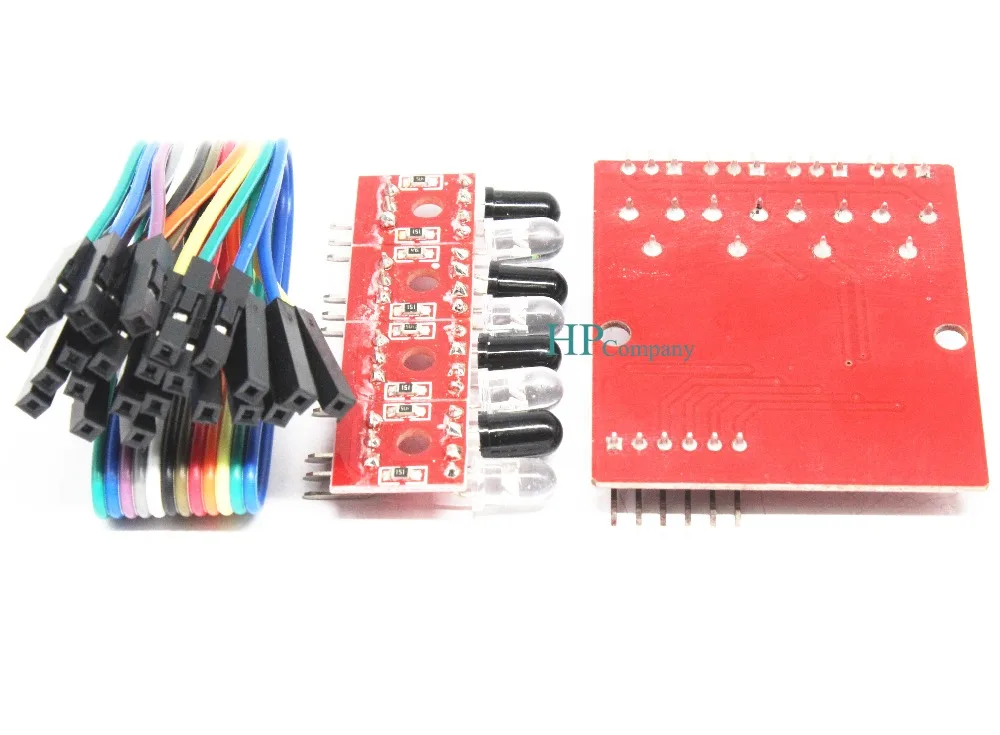 Четырехходовой 4 канала инфракрасный датчик отслеживания Линия электропередачи