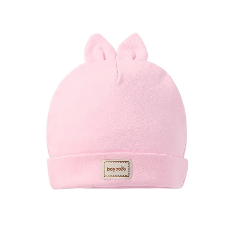 2018 Cotton Newborn Baby Caps With Ear Girls Boys Sun Hats Bow Bibs Spring Summer Clothing Accessories | Детская одежда и обувь