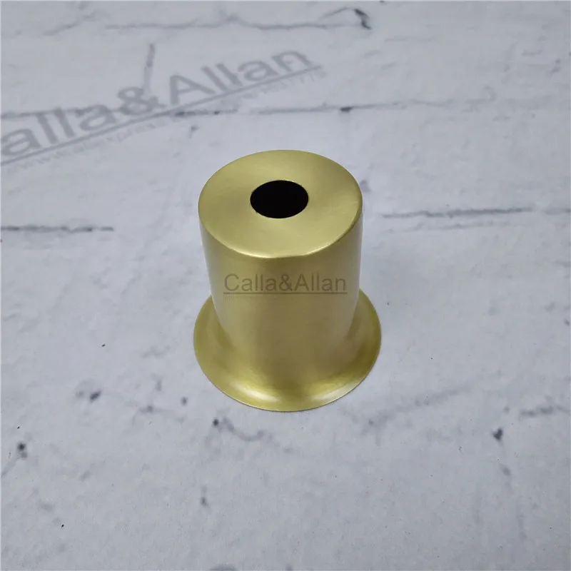 M10 Small 6 sizes brass material socket cover copper base cup hot-selling high quality E27 lamp holder covers lamp shade hat images - 6