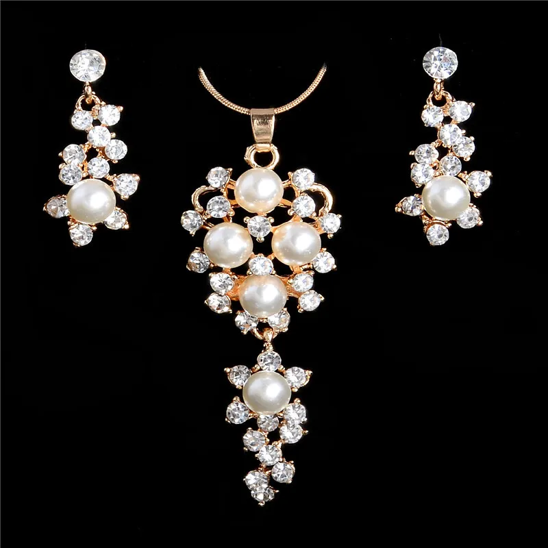Комплект из колье и серёг с искусственным жемчугом|earring necklace organizer|necklace pedantearring