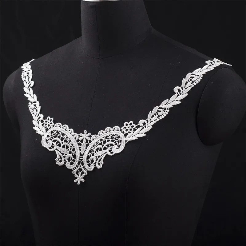 5 шт. декоративная аппликация для воротника 38 х23 см|lace trim|venise lace trimneckline collar |