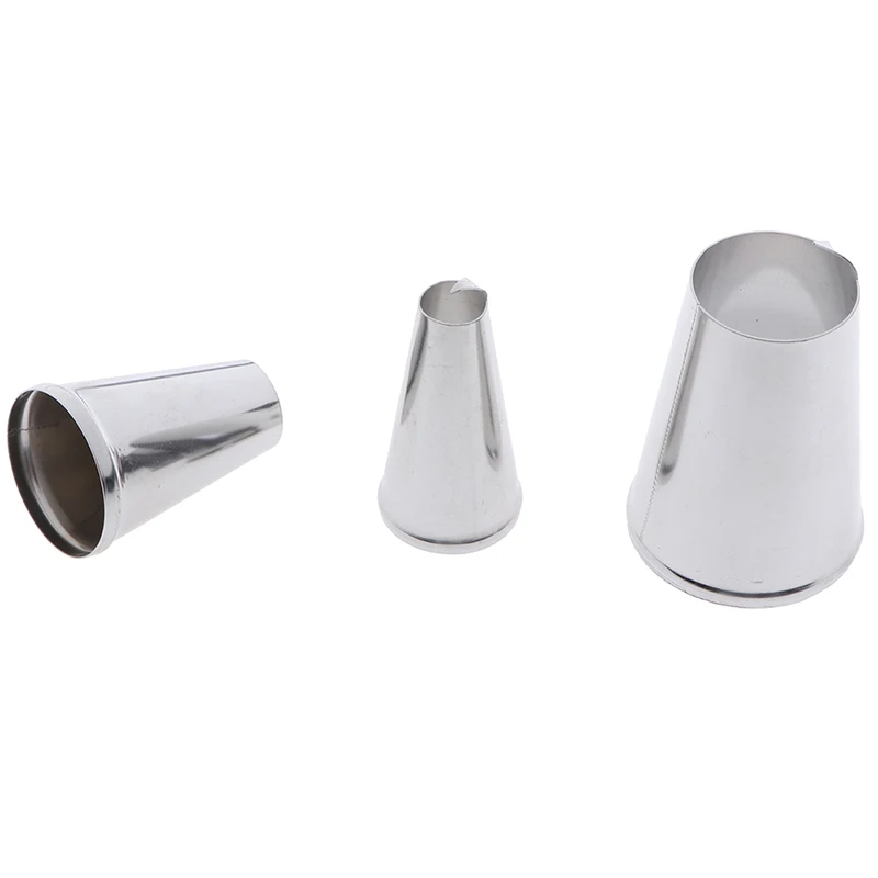 Нержавеющая сталь персик насадка для глазировки 3 шт. Кондитерские наконечники