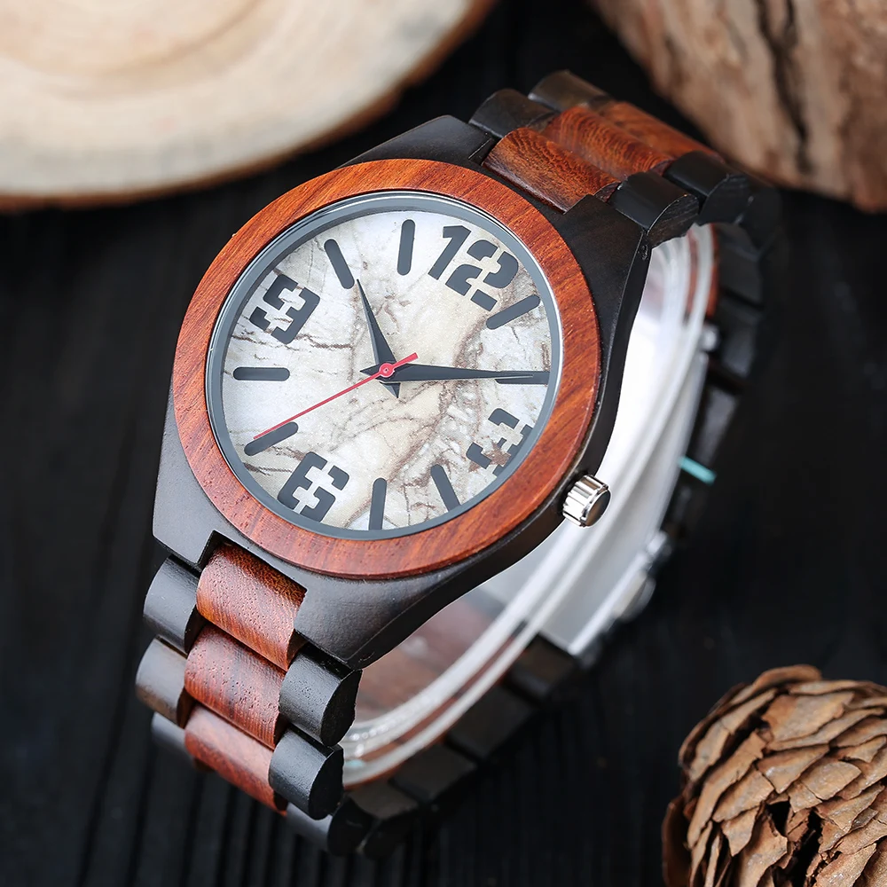 

Роскошные часы мужские ручной работы деревянные модные повседневные 100% полностью натуральные бамбуковые деревянные кварцевые наручные ча...