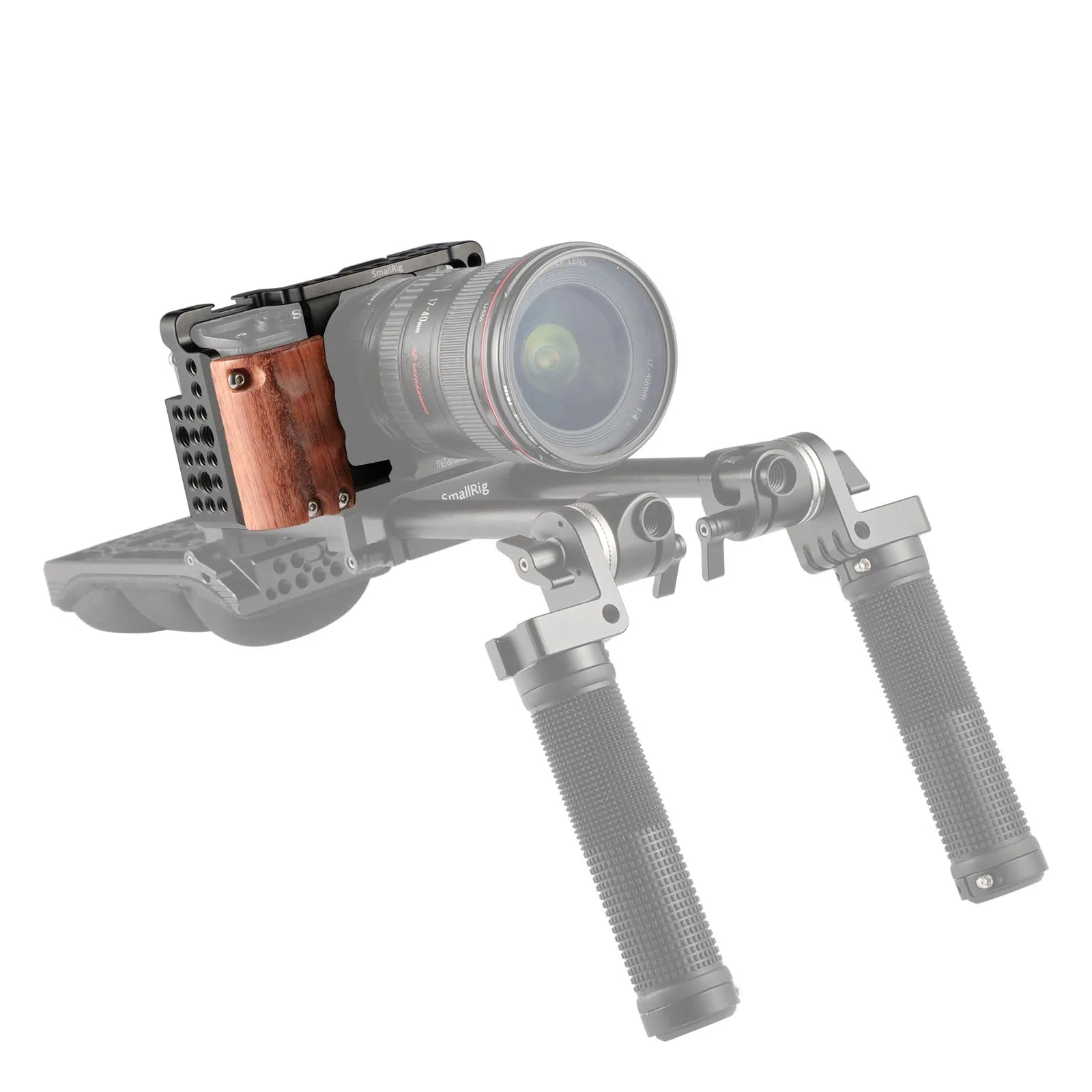 SmallRig для sony a6000 аксессуары Sony A6300/A6000/Фотообои с деревянной ручкой двойная камера