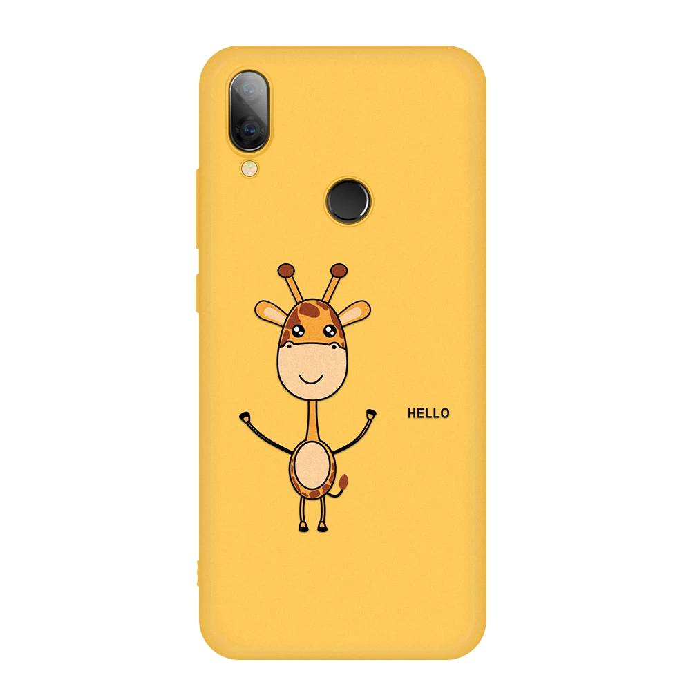 16 Чехол для телефона с рисунком для Xiaomi Redmi Note 7 5 6 Pro, чехол с милым жирафом и кроликом желтого цвета, мягкий чехол из ТПУ для Xiomi Note7 Pro Note 7Pro - Цвет: 16