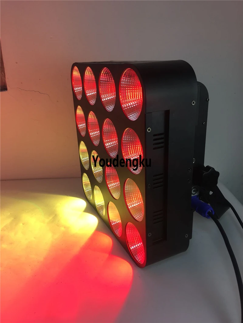 6 шт. профессиональная светодиодная матрица COB для аудитории дискотека DMX 16x30 Вт RGB