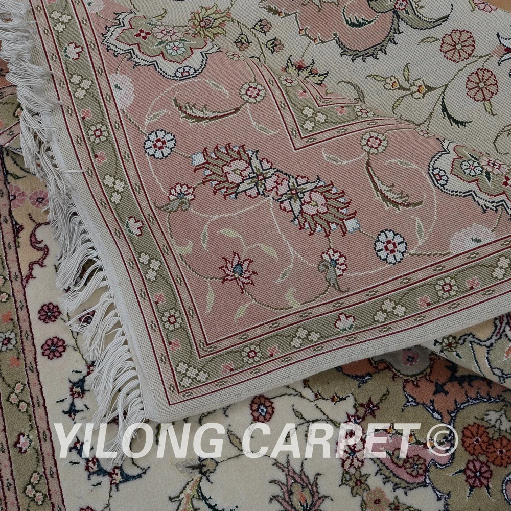 Yilong 6 'x 9' персидский искусственный сад Дизайнерский ковер из смешанной