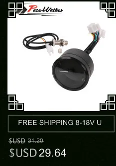 Motorcycle LCD Speedometer Motorcycle Digital Odometer Speedometer Tachometer Fit for 2&4 Cylinders