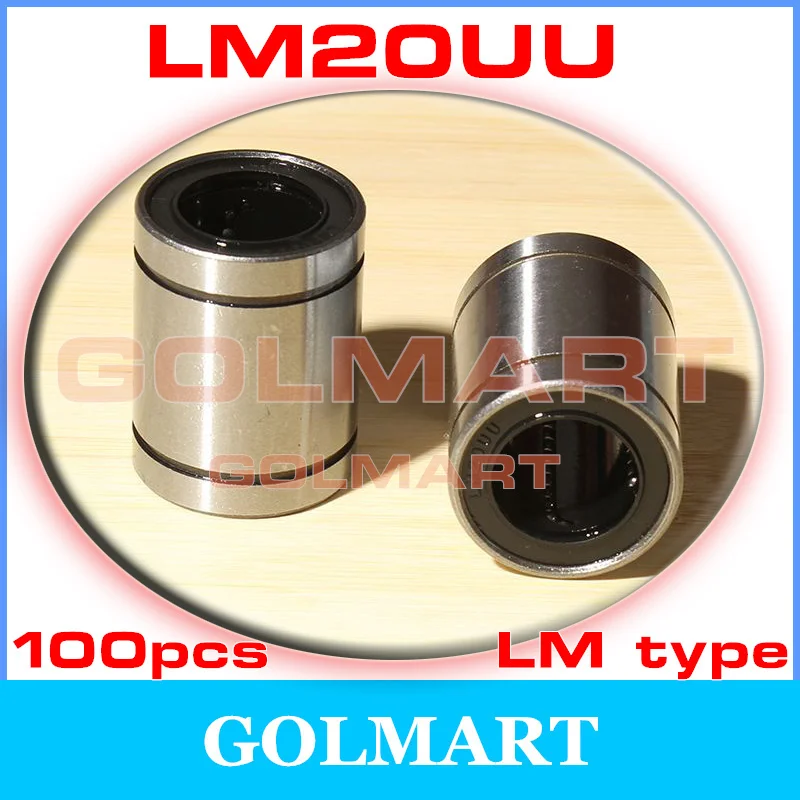 100 шт. линейные подшипники новая точность LM20UU LM203242UU подшипник 20*32*42 мм линейная