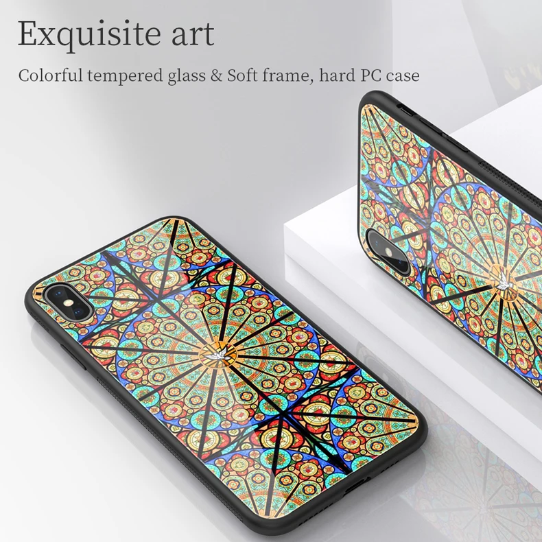 Чехол для iPhone X XS XR XS Max чехол из закаленного стекла Nillkin модный ретро стеклянный чехол для телефона s для iPhone X XS XR XS Max задняя крышка