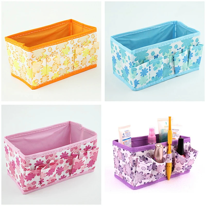 1 шт. Складной Нетканые ящик для хранения составляют косметический столе