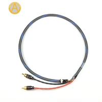 anaudiophile hrc01 3 5mm jack to rca cable canare headphone jack to stereo rca audio cable 4 mobile phone music player amplifier